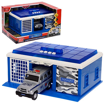 Игровой набор «Полицейский участок», в комплекте УАЗ Хантер, световые и звуковые эффекты