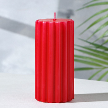 Ароматическая свеча - цилиндр «Рельеф. Бархатная роза», 5×10 см