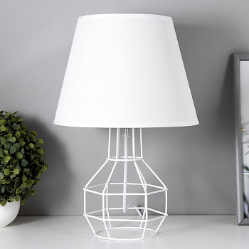 Настольная лампа Бойл E27 40 Вт белый 25×25×40 см RISALUX