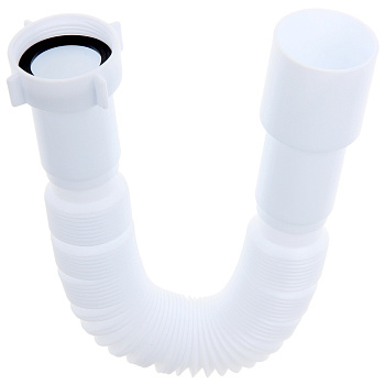 Гофросифон «АНИ Пласт» K106, 1 1/2" × 40/50 мм, без выпуска, L= 366-776 мм