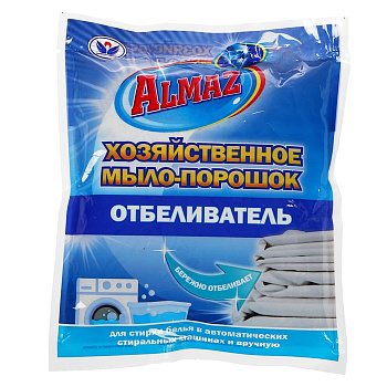 Отбеливатель «Алмаз», хозяйственное мыло-порошок, для тканей, 300 г