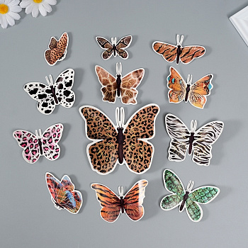 Набор магнитов на холодильник «Шкуры животных», 12 шт., картон, h=4-10 см