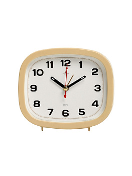 Будильник-часы настольные «Классика», дискретный ход, 12.5×10.5 см, от батарейки АА