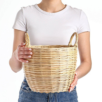 Корзина плетёная «Ушат», 28×28 см