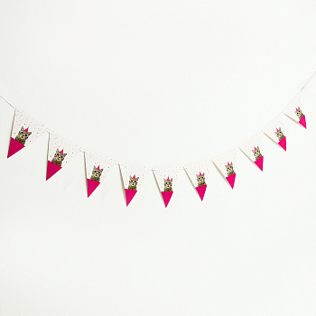 Гирлянда бумажная «Котик»