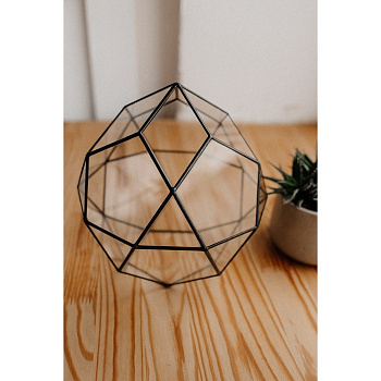 Флорариум «Смарт - 2», стекло, швы чёрные