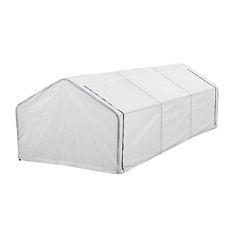 Мини-теплица, 3.7×1.4×1.15 м, стальной каркас d=16 мм, спанбонд 60 г/м²