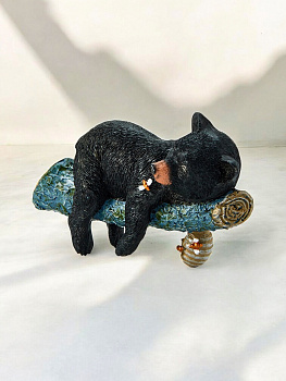 Декор на стену, для дома TAKE IT EASY «Мишка на дереве», панно, 17×10×20 см