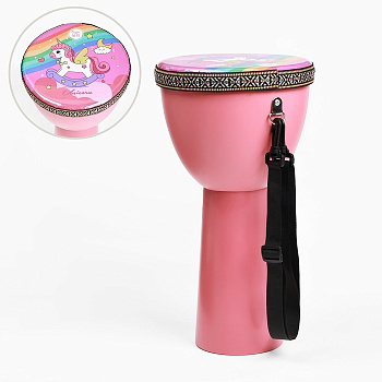 Барабан Джембе «Пони», 21.5×40 см, розовый