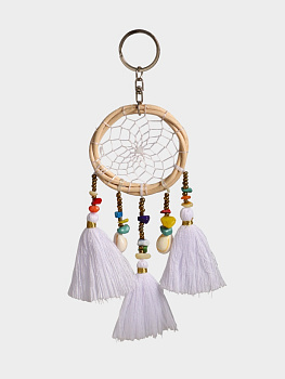 Брелок «Ловец снов», 17 см, белоснежный