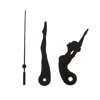 Комплект стрелок для часов, з шт., 82/75/80 мм, фасовка 10 шт., чёрные