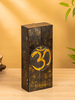 Ключница «Ом», 6 крючков, 14×7×32 см, МДФ