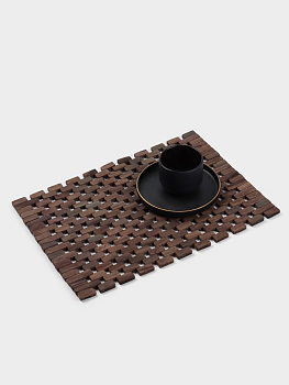 Коврик из тикового дерева, 40×30×0.7 см