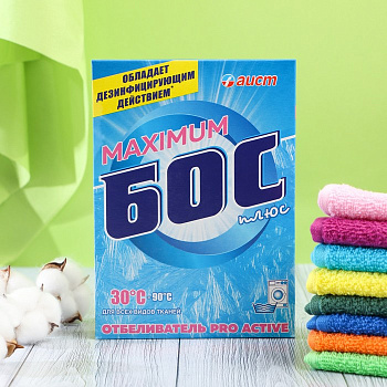 Отбеливатель «Аист Бос-плюс» Maximum, порошок, для тканей, 600 г
