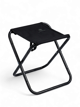 Стул туристический maclay, 25×23×27 см, до 80 кг, складной, разборный, чёрный