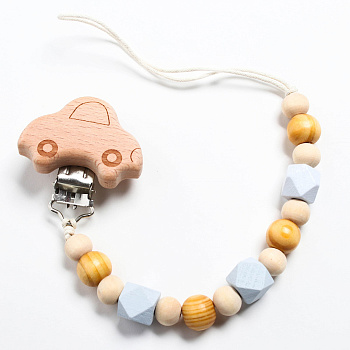 Держатель для соски - пустышки «Машинка», деревянный