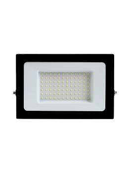 Прожектор светодиодный VKL Electric, 100 Вт, 12000 лм, 6500К, IP65, 220 В, чёрный, свечение холодное белое