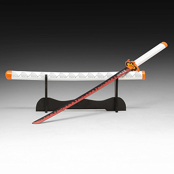 Макет оружия «Сувенирная катана на подставке. Кеджу», 75 см, клинок 48 см, белая