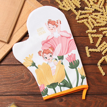 Варежка - прихватка «Доляна. Весна», 20×28 см, ватин 250 г/м²