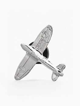 Значок «Самолёт», цвет серебро