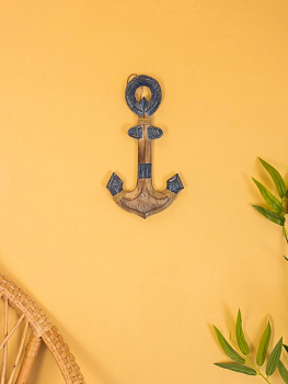 Декор интерьерный «Якорь», 15×2×28 см, дерево