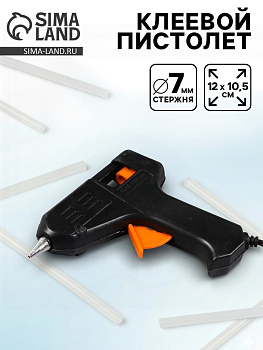 Клеевой пистолет 12×10.5 см питание: сетевой, диаметр стержня - 7 мм