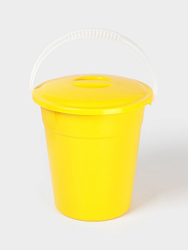 Ведро с крышкой «Евро», 8 л, d=26 см, h=25.2 см, МИКС