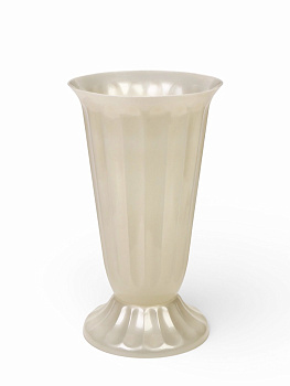 Ваза для цветов, 17 л, d=29 см, h=52 см, пластиковая, белая