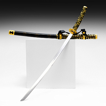 Макет оружия «Сувенирная катана. Ветер», чёрные ножны, золотистая обмотка, 102 см